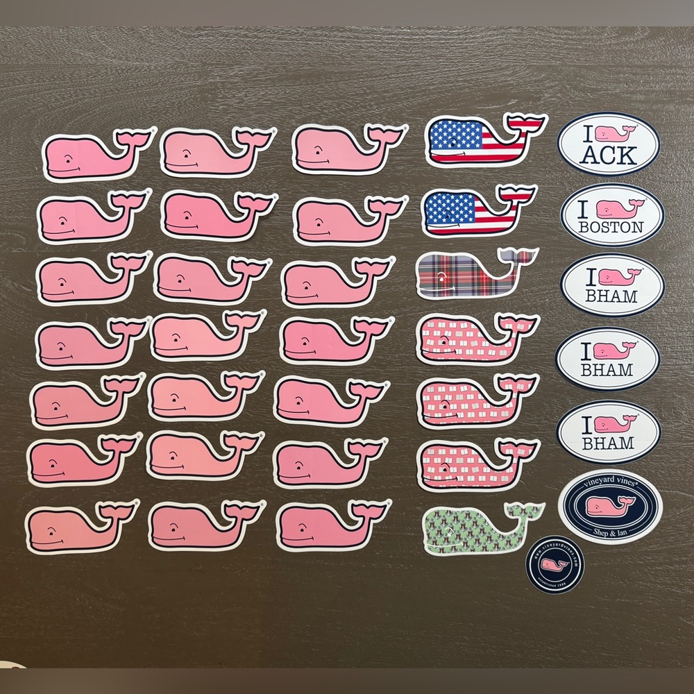 Lot of new Vineyard Vines Stickers, 35 in total